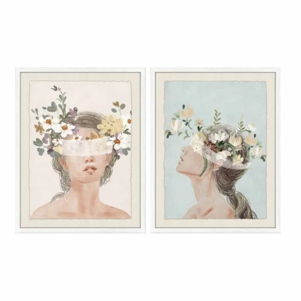 Painting DKD Home Decor Crystal Birch 55 x 2,5 x 70 cm