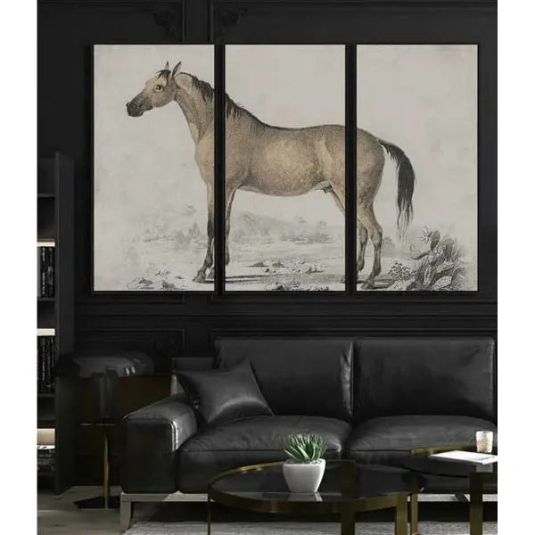 Canvas DKD Home Decor polystyrene Canvas 180 x 4 x 120 cm 120 x 4 x 60 cm (3 Pieces)