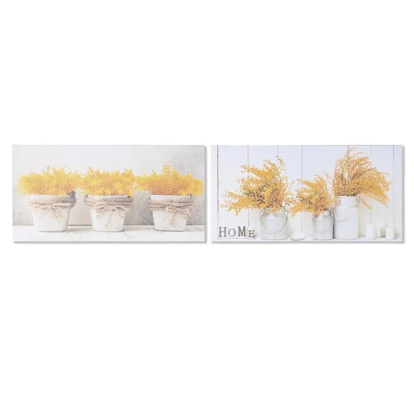 Drobė DKD Home Decor Pušis Drobė 60 x 1,8 x 30 cm