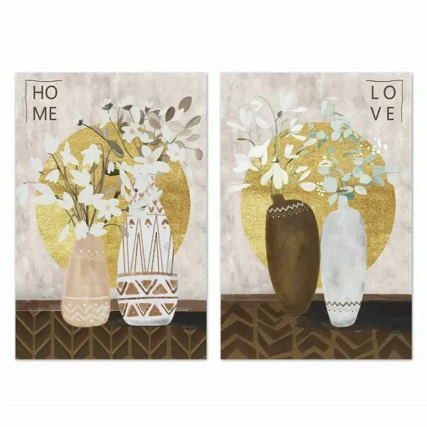 Canvas DKD Home Decor Ciedra Canvas 40 x 1,8 x 50 cm