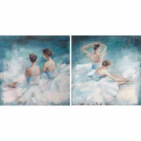 Canvas DKD Home Decor Pinewood Canvas 100 x 3,5 x 100 cm