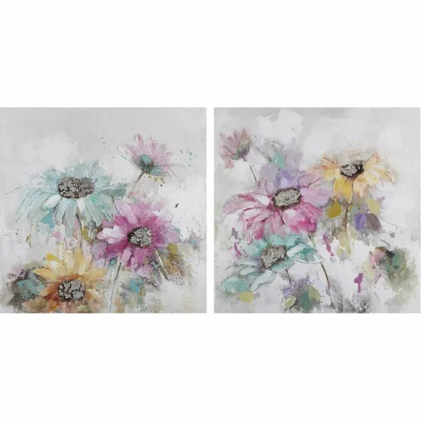 Полотно DKD Home Decor Сосна Полотно 100 x 3,5 x 100 cm