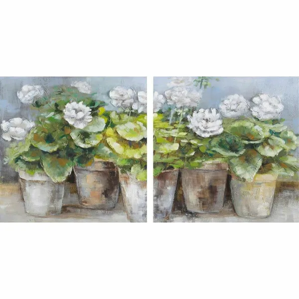 Canvas DKD Home Decor Ciedra Canvas 80 x 3,5 x 80 cm
