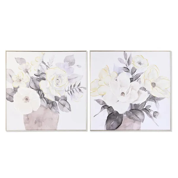 Canvas DKD Home Decor polystyrene Canvas 80 x 3,5 x 80 cm