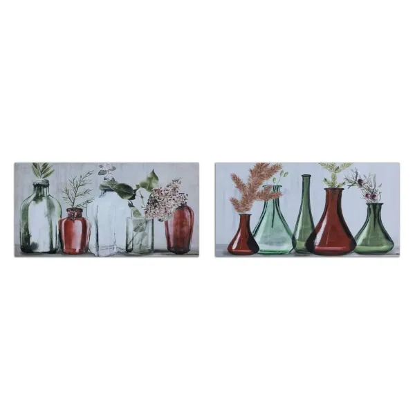 Canvas DKD Home Decor Canvas MDF Wood 120 x 2,8 x 60 cm