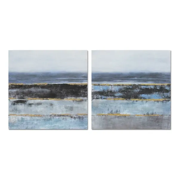 Canvas DKD Home Decor Abstract Modern (80 x 3 x 80 cm) (2 Units)