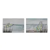 Canvas DKD Home Decor Canvas MDF Wood 90 x 2,5 x 60 cm