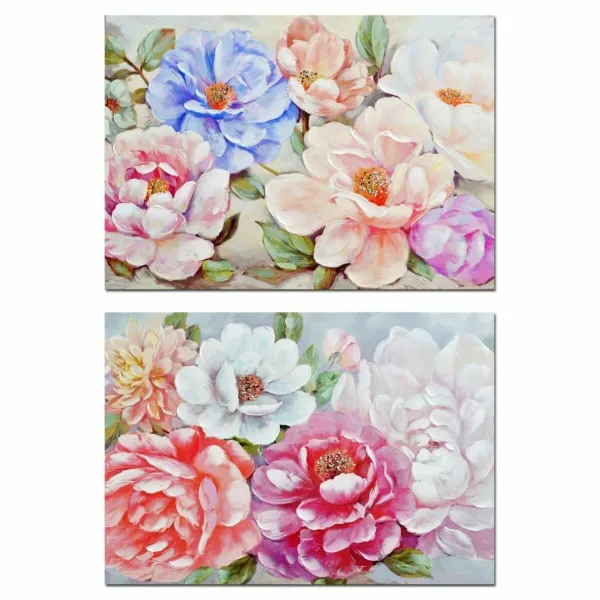 Canvas DKD Home Decor Canvas MDF Wood 100 x 3 x 70 cm