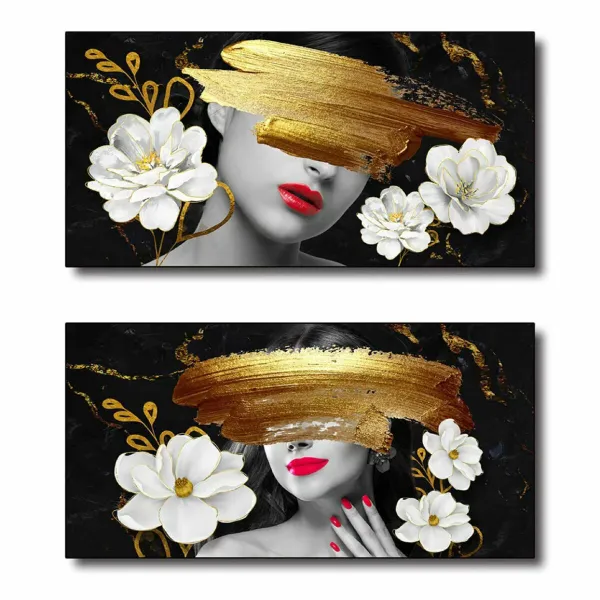 Canvas DKD Home Decor Canvas Koks MDF 80 x 2 x 40 cm