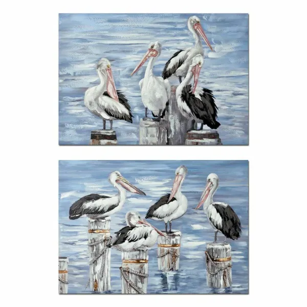 Canvas DKD Home Decor Canvas Koks MDF 100 x 3 x 70 cm