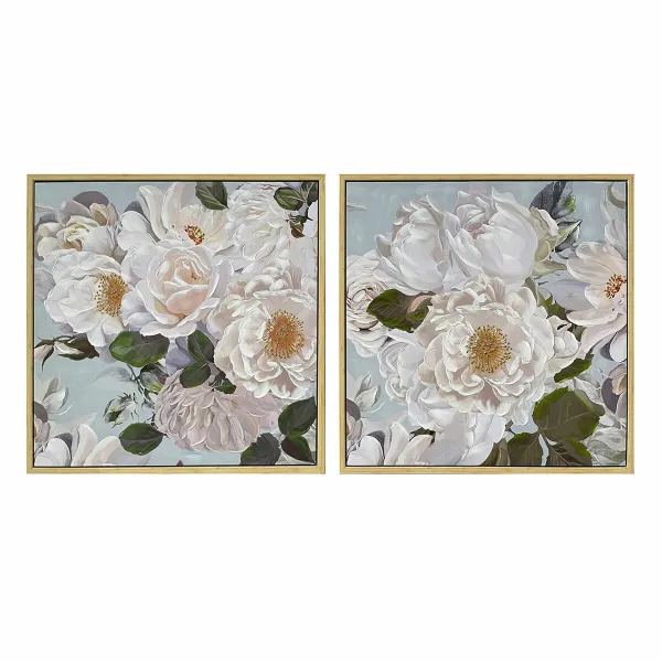 Canvas DKD Home Decor polystyrene Canvas 80 x 4 x 80 cm