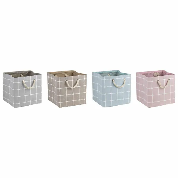 Декоративный шкафчик DKD Home Decor полиэстер EVA (30 x 30 x 30 cm) (4 штук)