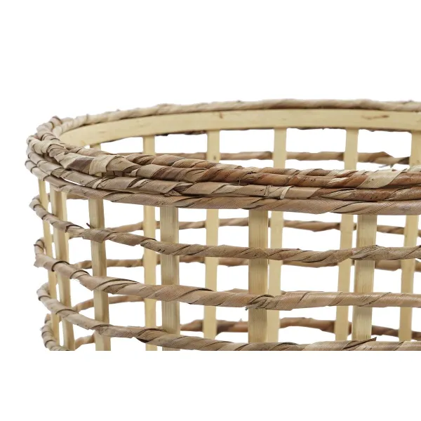 Basket set DKD Home Decor Brown Natural (3 Pieces) (3 Units)