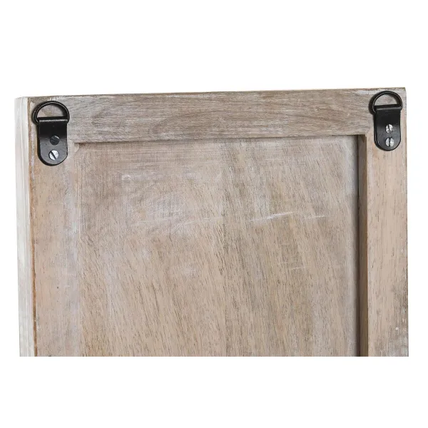 Sienu dekors DKD Home Decor spogulis Koks Balts Koks MDF (45 x 2,5 x 65 cm)