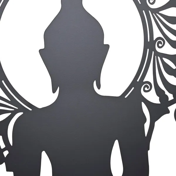 Sienų dekoracija DKD Home Decor Metalinis Buda (2 vnt.) (60 x 1 x 60 cm)