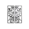 Seinäkoriste DKD Home Decor (2 Kappaletta) Metalli Linnut Shabby Chic (35 x 1,3 x 91 cm)