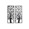 Настенный декор DKD Home Decor (2 Предметы) Дерево Металл Shabby Chic (35 x 1,3 x 91 cm)