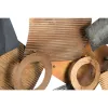 Настенный декор DKD Home Decor Абстракция Серый Металл Медь современный круги (109 x 7 x 53 cm)