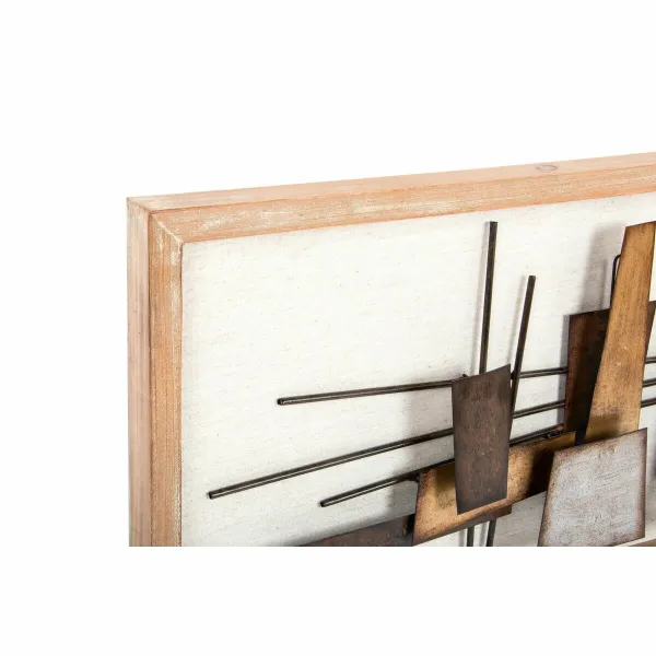 Sienu dekors DKD Home Decor 120 x 40 x 5,5 cm Abstrakts Dabisks Bronza Daudzkrāsains Moderns (2 gb.)