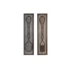Dekoratīvās figūriņas DKD Home Decor Verouderde afwerking Metāls Koks Galda Piederumu (24 x 5 x 99 cm) (2 gb.)