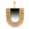 Wall mirror DKD Home Decor Brown Natural Fan Tropical 50 x 2,5 x 72 cm 52 x 2,5 x 72 cm
