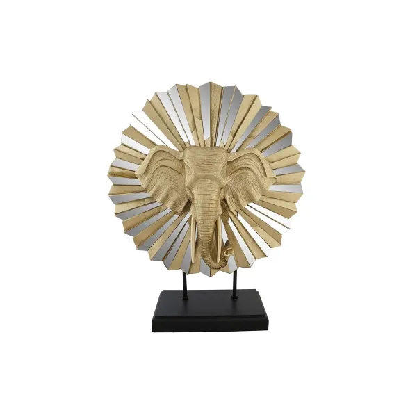 Декоративная фигура DKD Home Decor 47 x 18 x 56,5 cm Слон Позолоченный