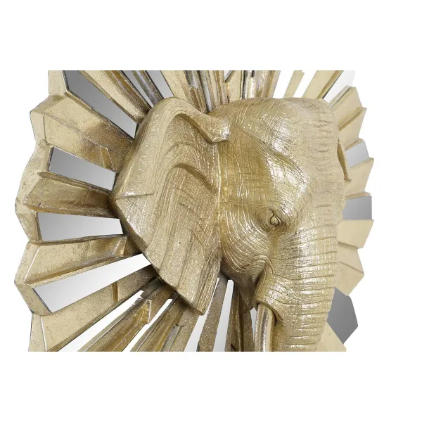 Декоративная фигура DKD Home Decor 47 x 18 x 56,5 cm Слон Позолоченный