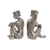 Dekoratyvinė figūrėlė DKD Home Decor 17 x 15 x 26 cm Moteris Sidabras (3 vnt.)