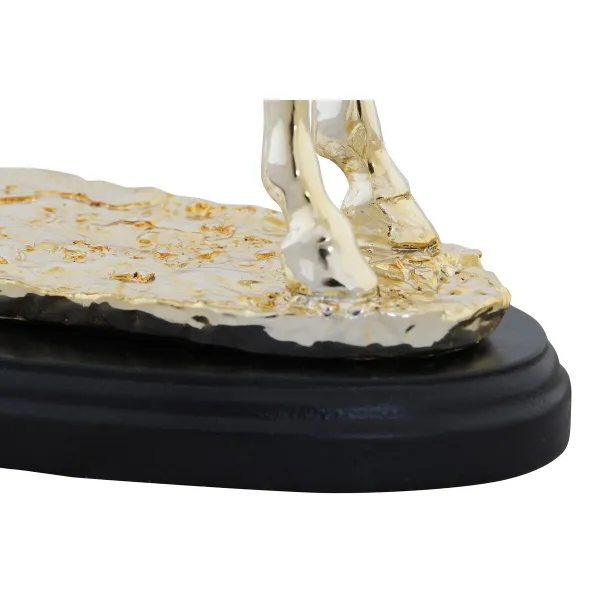 Dekoratyvinė figūrėlė DKD Home Decor Arklys Juoda Auksinis Derva (30 x 11,5 x 26 cm)