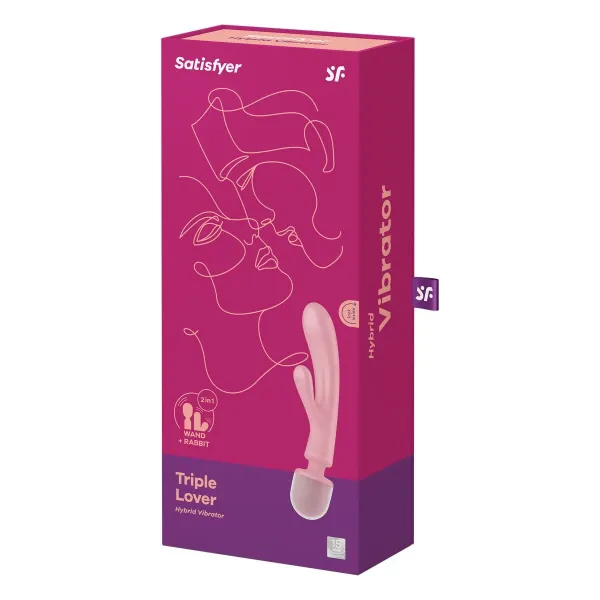 Dual Stimulation Vibe Satisfyer Triple Lover Pink