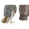Decorative Figure DKD Home Decor Beige White Resin Bird Modern (12,5 x 7 x 16 cm) (2 Units)