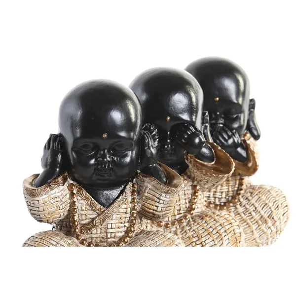 Decorative Figure DKD Home Decor Red Beige Resin Monk Oriental (12 x 7,5 x 15,5 cm) (6 Units)