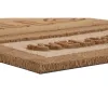 Kāju slaukāmais paklājs DKD Home Decor Brūns Gumija Kokosrieksts (75 x 45 x 2,3 cm) (2 gb.)