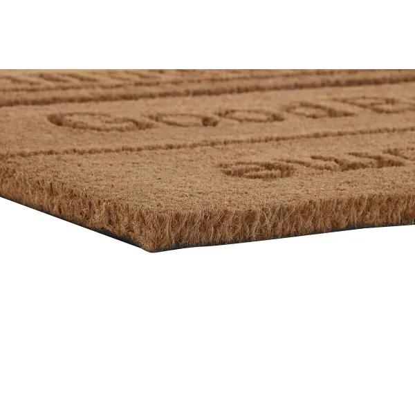 Дверной Коврик DKD Home Decor Коричневый Резина Кокос (75 x 45 x 2,3 cm) (2 штук)