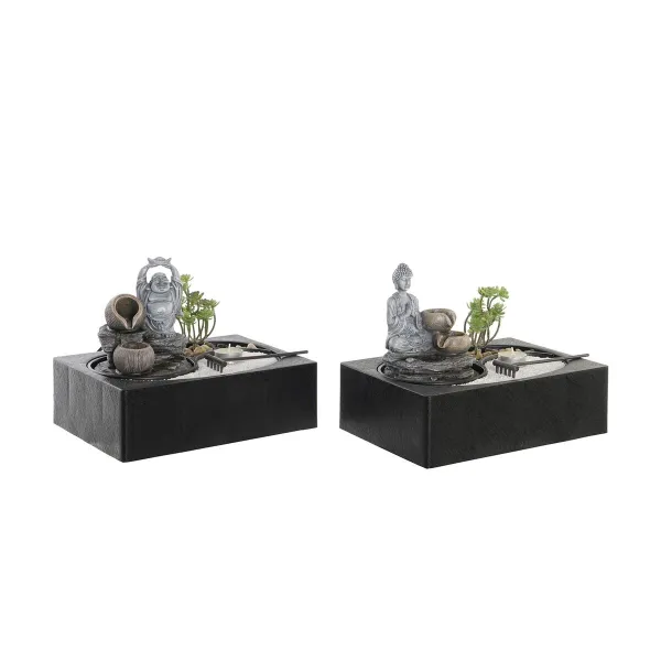 Источник DKD Home Decor Будда Смола Восточный 29 x 21 x 23 cm (2 штук)