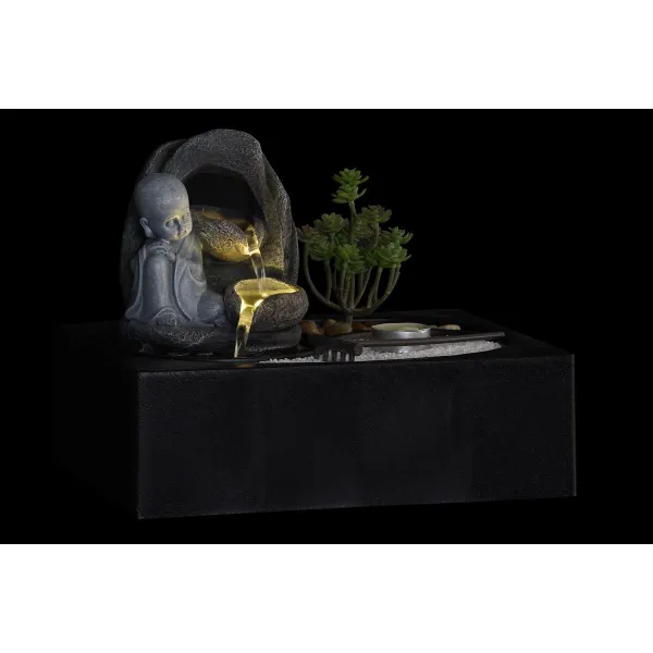 Fontanas DKD Home Decor Buda Derva Rytietiškas 29 x 21 x 23 cm (2 vnt.)