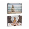 Декоративный шкафчик DKD Home Decor Разноцветный Деревянный MDF Будда бухгалтер (2 штук)