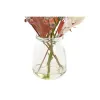 Koristekasvi DKD Home Decor Kristalli Kullattu Ruskea Polyetyleeni Valkoinen (6 x 6 x 27 cm) (2 osaa)