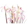 Koristekasvi DKD Home Decor 45 x 45 x 140 cm Metalli Oranssi Vihreä Burgundi PVC (2 osaa)