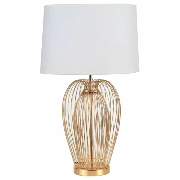 Настольная лампа DKD Home Decor Металл Белый 220 V 35 x 35 x 63 cm 50 W (2 штук)