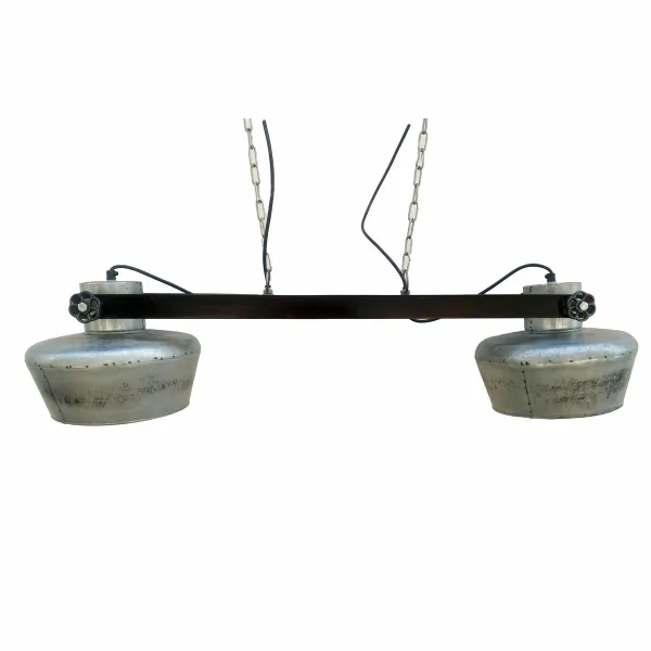 griestu gaismas DKD Home Decor Dzelzs Mango koks 50 W (104 x 25 x 28 cm)