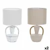 Galda lampa DKD Home Decor Keramika Poliesters 50 W (20 x 20 x 35 cm) (2 gb.)