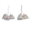 Pakabinamas apšvietimas DKD Home Decor 50 x 46 x 30 cm Auksinis Metalinis Balta 50 W (2 vnt.)