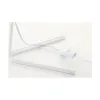 Pöytälamppu DKD Home Decor Kullattu Metalli Pellava Valkoinen 50 W Moderni (25 x 31 x 57 cm) (2 osaa)