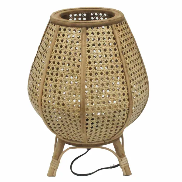 Galda lampa DKD Home Decor Brūns Rotangpalma 50 W (29 x 29 x 40 cm)
