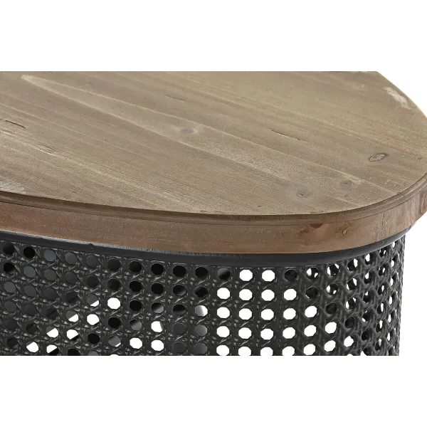 Мебель для прихожей DKD Home Decor Коричневый Чёрный 90,5 x 39 x 78 cm