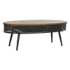 Centrinis stalas DKD Home Decor Ruda Juoda Metalinis Eglė 120 x 58 x 42 cm