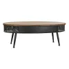 Centrinis stalas DKD Home Decor Ruda Juoda Metalinis Eglė 120 x 58 x 42 cm
