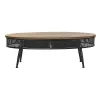 Centrinis stalas DKD Home Decor Ruda Juoda Metalinis Eglė 120 x 58 x 42 cm