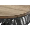 Кофейный столик DKD Home Decor Коричневый Чёрный Металл Ель 120 x 58 x 42 cm